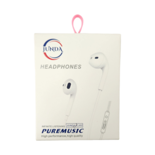 AURICULARES CON MANOS LIBRES PUNTA DORADA JUNDA