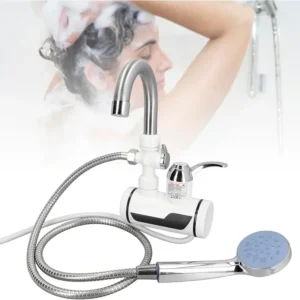 GRIFO CON DUCHA Y CALENTADOR DE AGUA ELÉCTRICO PARA BAÑO O COCINA