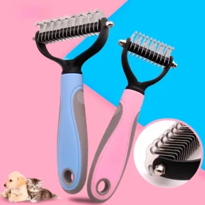 CEPILLO DESLANADOR QUITA NUDOS PARA PERROS, GATOS, MASCOTAS