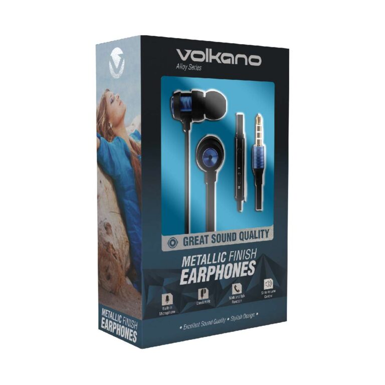 Alloy series AUX earphone – Azul