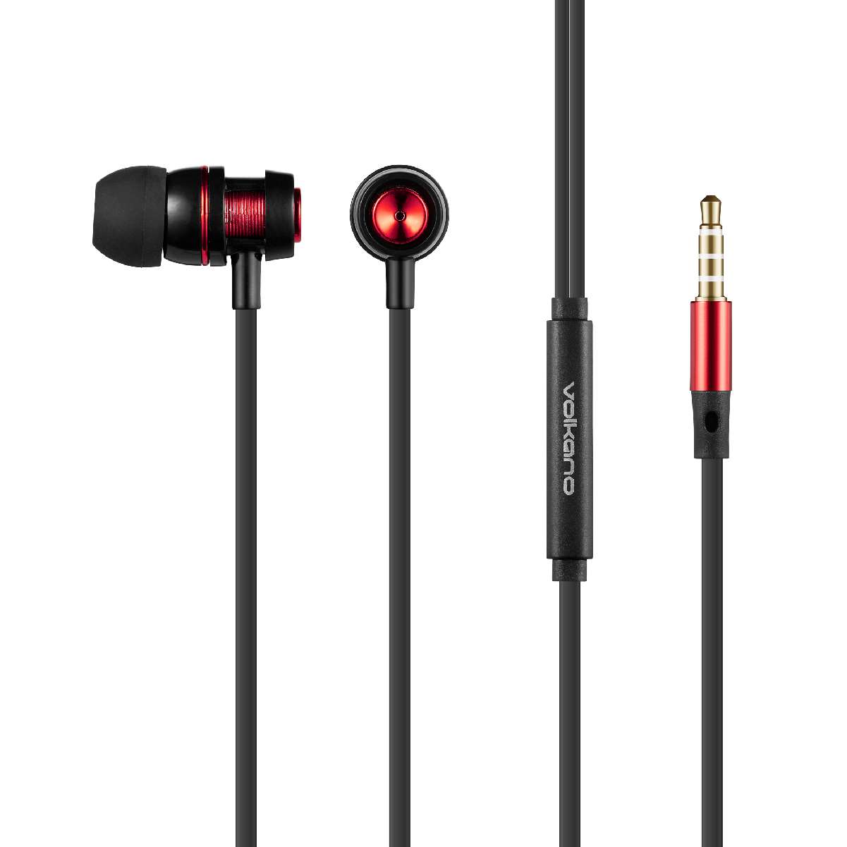 Alloy series AUX earphone - Rojo - Imagen 2