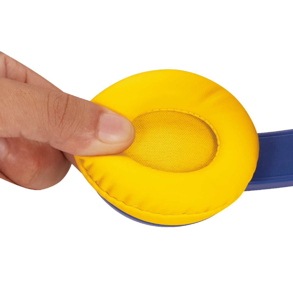 Sidekick Series Auriculares con cable para niños con puerto compartido.Azul y Amarillo - Imagen 5