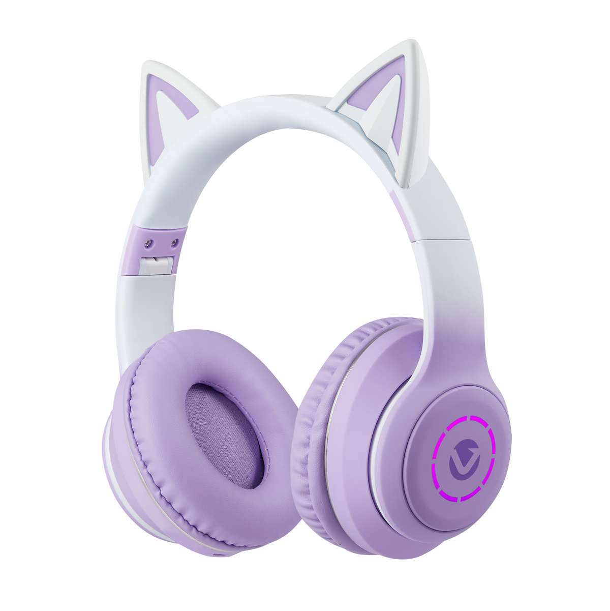 Volkano Whisker Series Bluetooth Orejas de gato Headphones - Purpura - Imagen 5