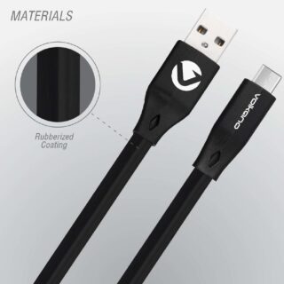 Slim series Type-C to Type-C cable, Negro, 1.2m