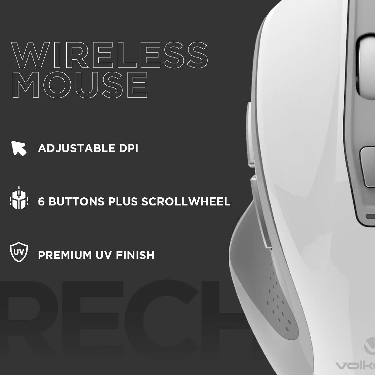 Aurum Series Recargable BT+2.4ghz Mouse - Blanco - Imagen 8