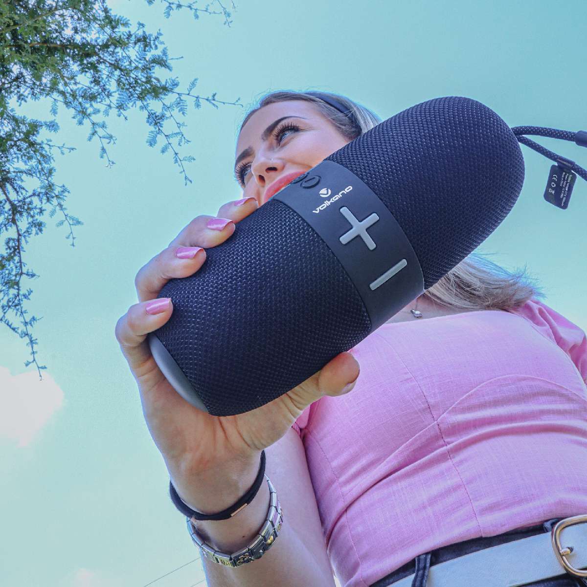 Flow Series Portable Bluetooth Parlante- Negro - Imagen 7