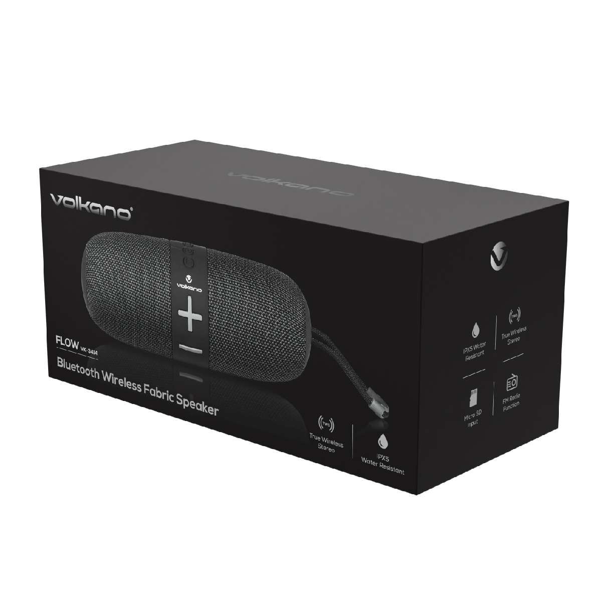 Flow Series Portable Bluetooth Parlante- Negro - Imagen 8