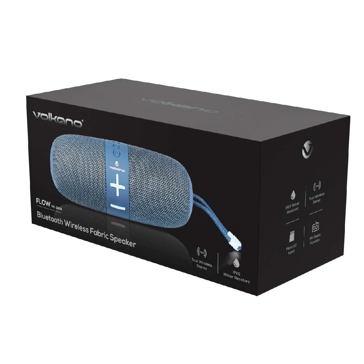 Flow Series Portable Bluetooth Parlanter - Azul - Imagen 8