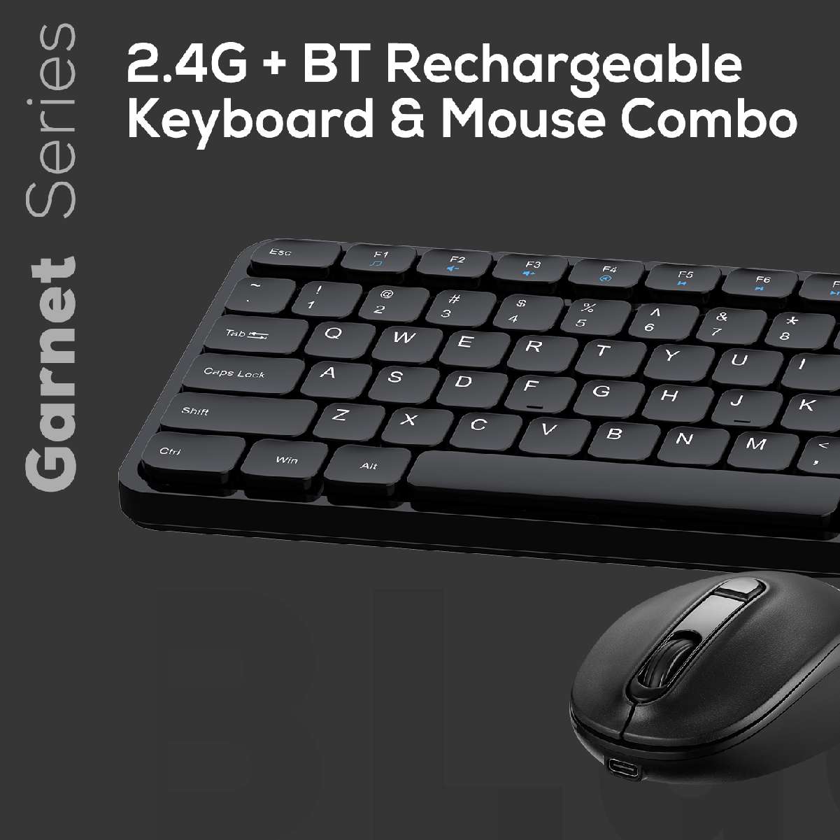 X Garnet series BT Dual Mode Recargable Combo Negro - Imagen 4