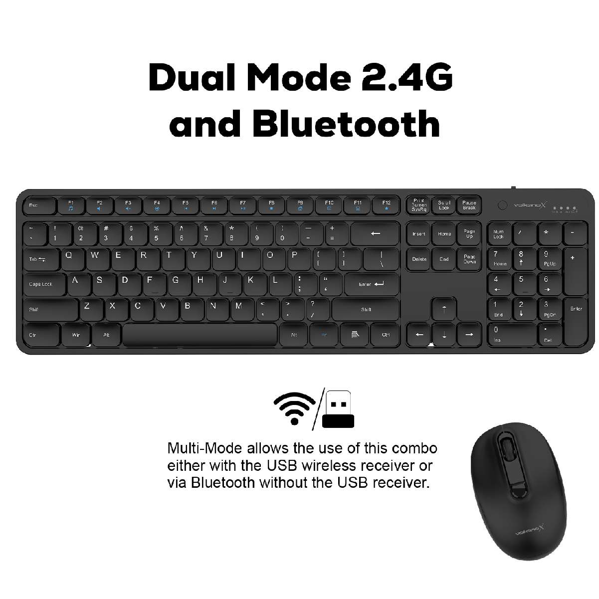 X Garnet series BT Dual Mode Recargable Combo Negro - Imagen 7