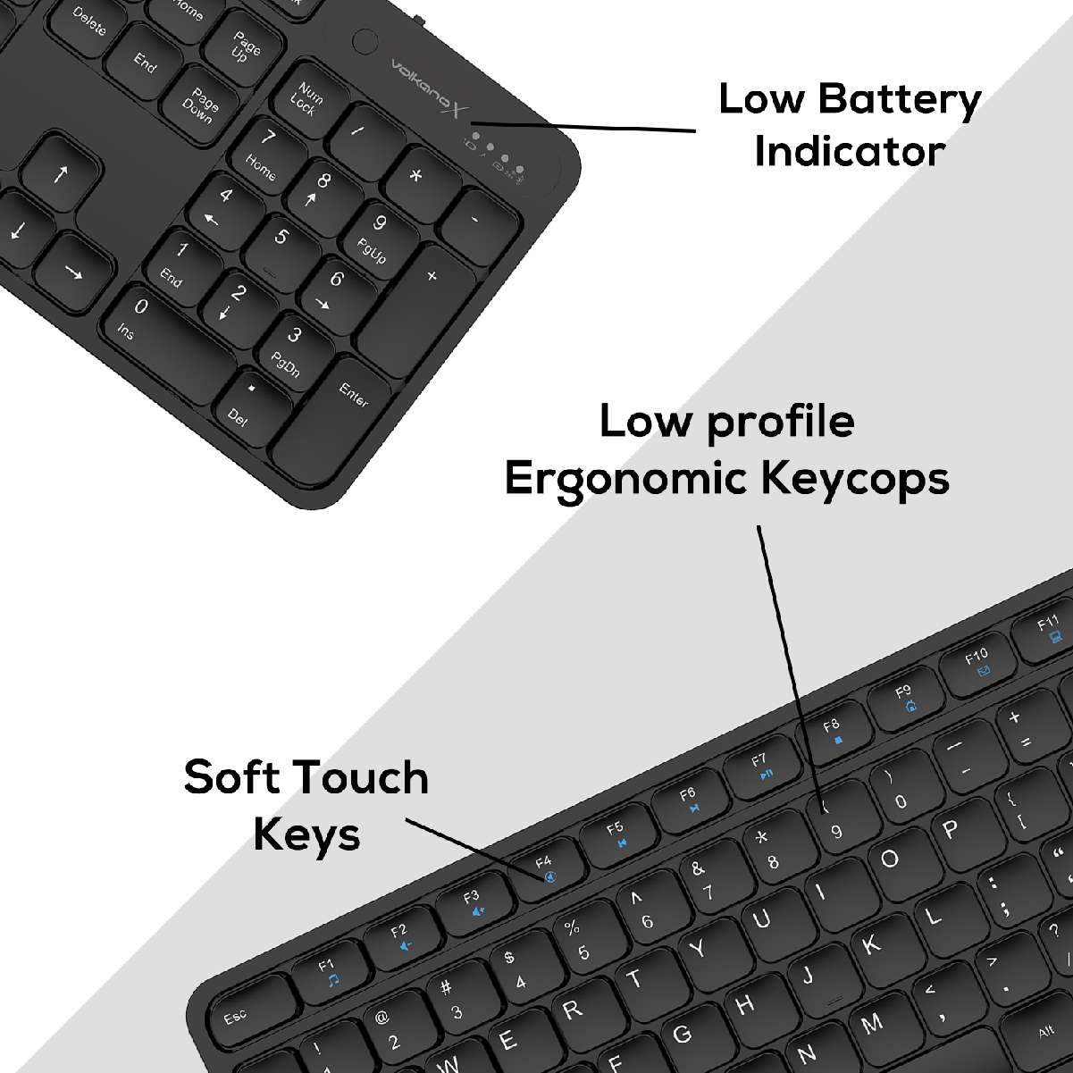 X Garnet series BT Dual Mode Recargable Combo Negro - Imagen 8