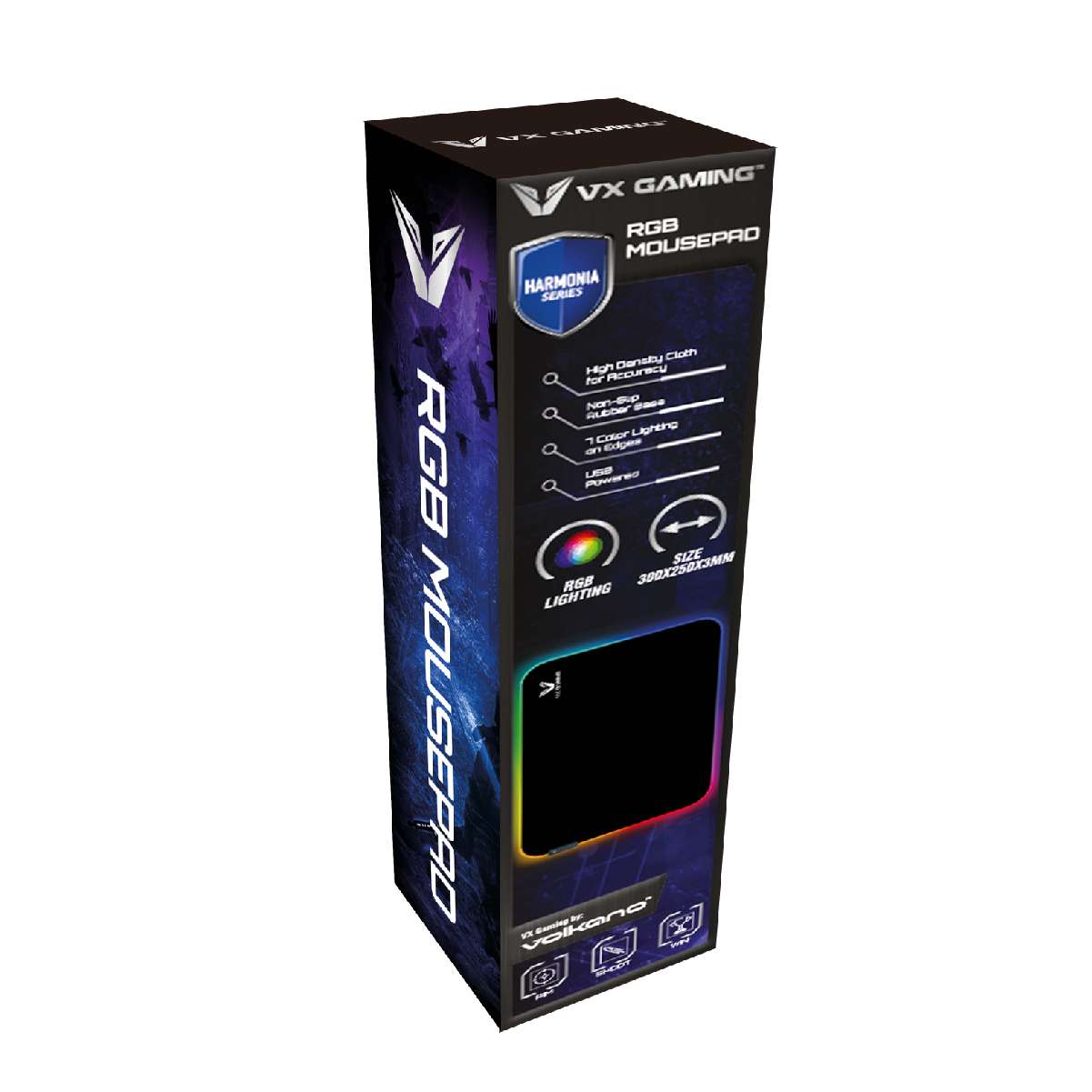 VX Gaming Harmonia RGB Mousepad 300x250x3mm - Imagen 2