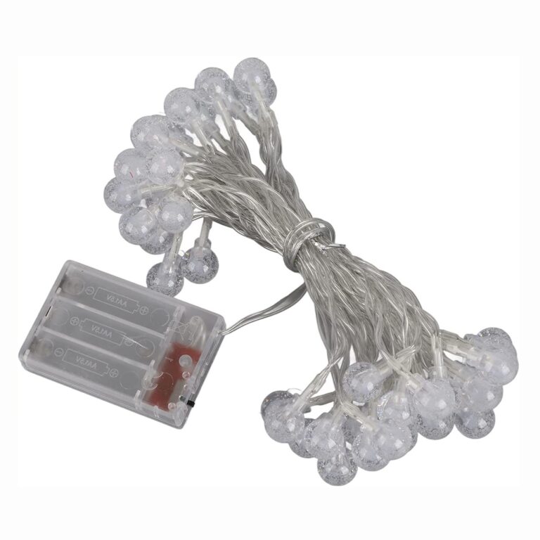 LUCES ESFERA TRANSPARENTE MULTICOLOR