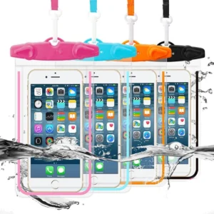 FUNDA ANTI AGUA IMPERMEABLE PARA CELULAR SURTIDOS COLORES