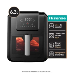 Freidora de Aire 6,3L Digital Negra HISENSE