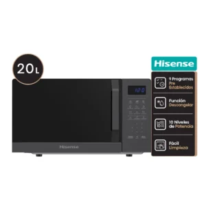 Microondas 20L Panel Táctil Negro HISENSE