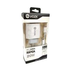 CARGADORES VOZK 20W TIPO C a LIGHTING DOS PUERTOS